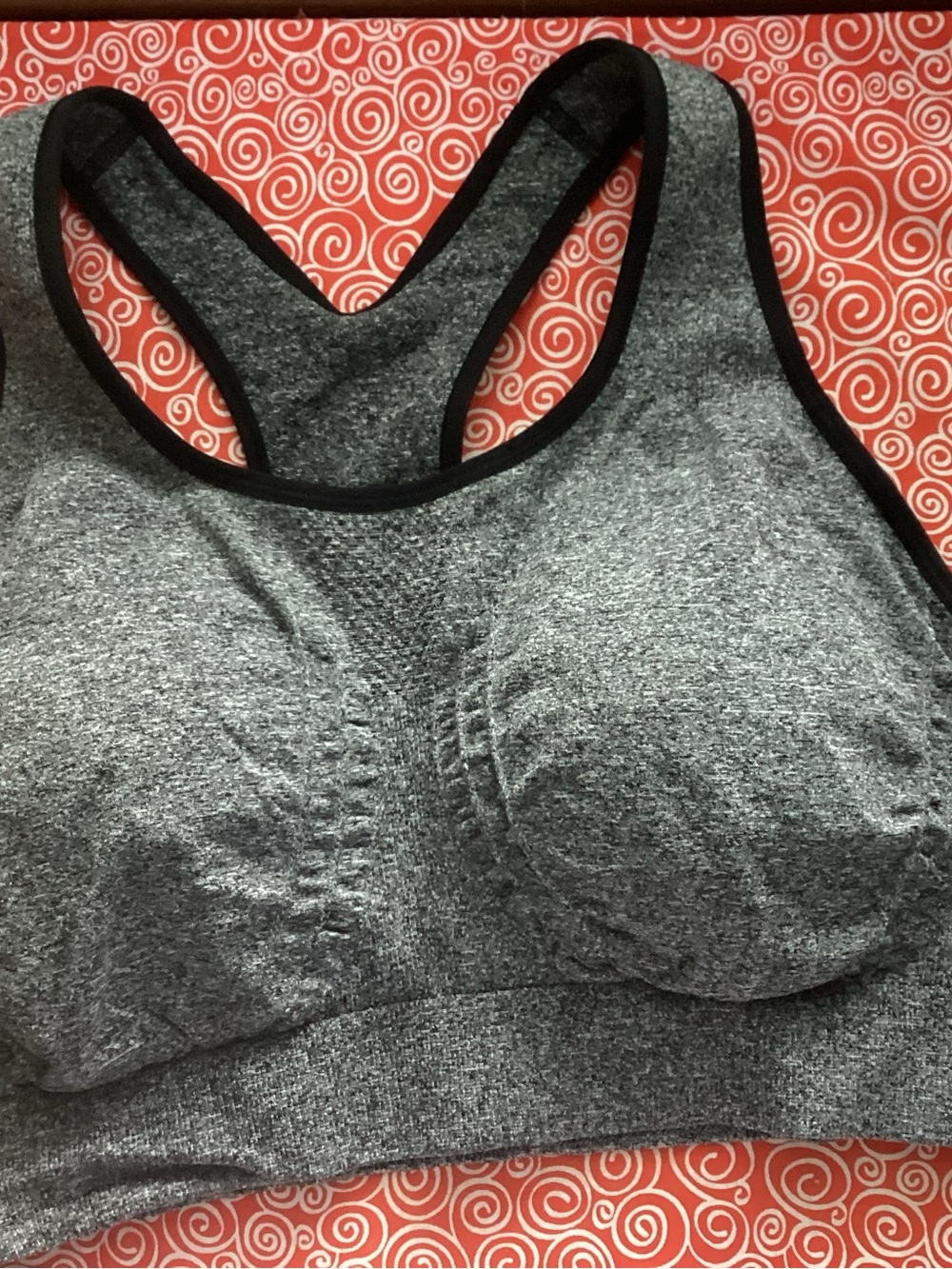 Grey M Seamless Racerback Sports Bra - Women Intimates & Sleepwear